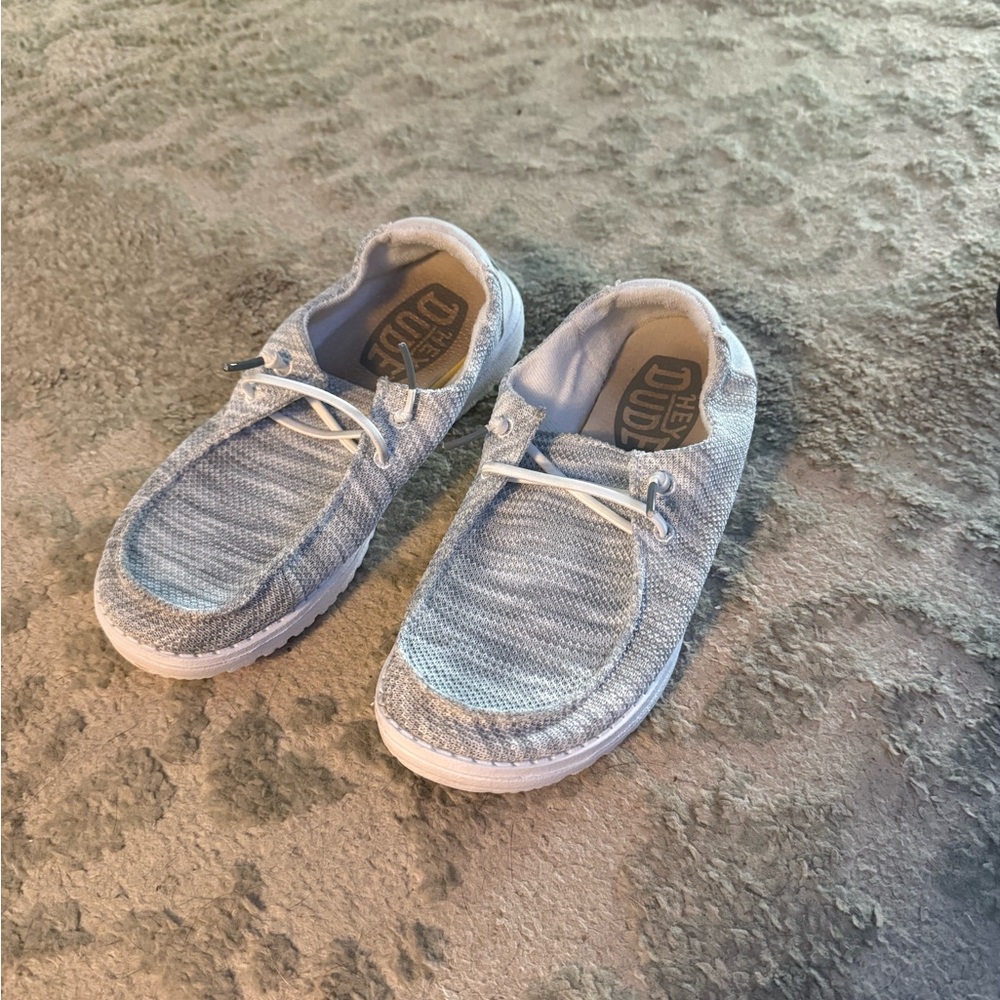 Hey Dude Soft Gray Slip-On Shoes